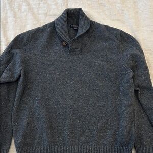 Brooks Brothers Charcoal V-Neck Sweater